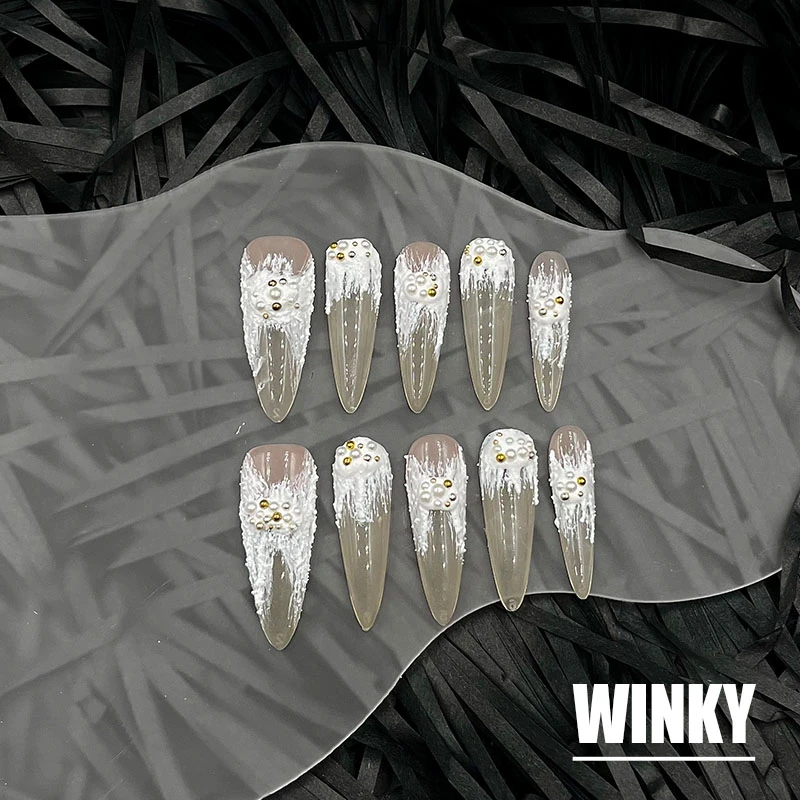 【WINKY 南法风情】W145 纯手工穿戴甲片 WINKY 美甲饰品穿戴甲片