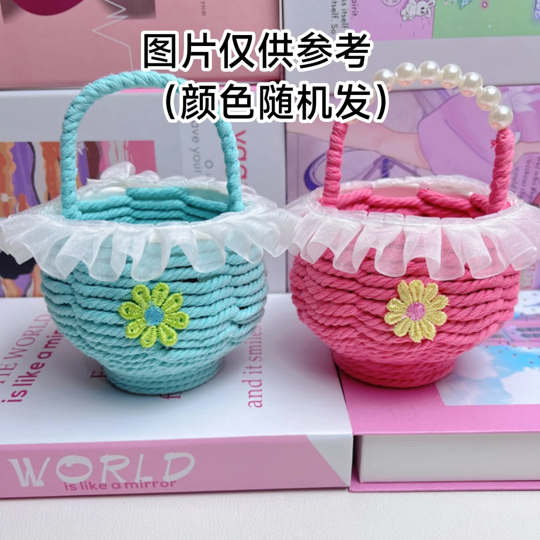 （成品）纸杯小花篮手工diy成品