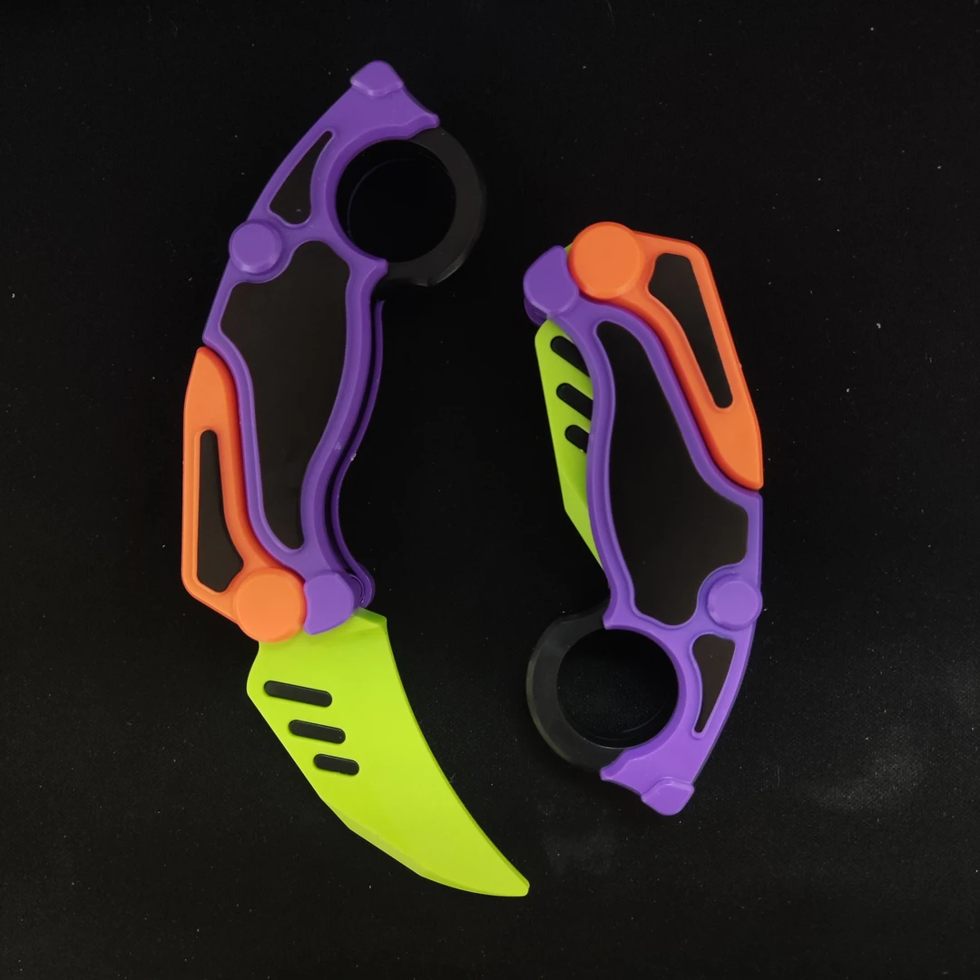 重力爪子刀2.0版本网红3D折叠小萝卜刀直跳训练蝴蝶爪刃解压神器