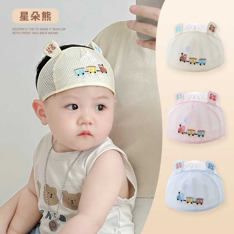 XINGDUOXIONG/星朵熊婴儿帽子夏季薄款宝宝胎帽护囟门空顶帽纯棉