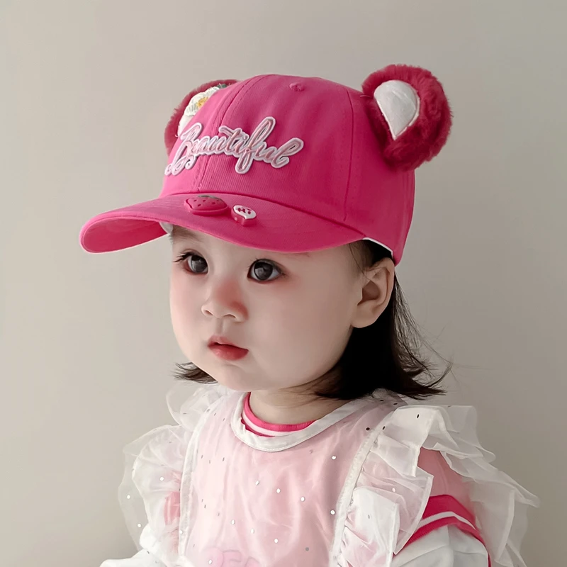 XINGDUOXIONG/星朵熊儿童遮阳帽女童帽子春秋款棒球帽冬季鸭舌帽