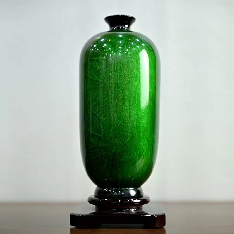 扬州漆器中式工艺花瓶礼品桌面玄关