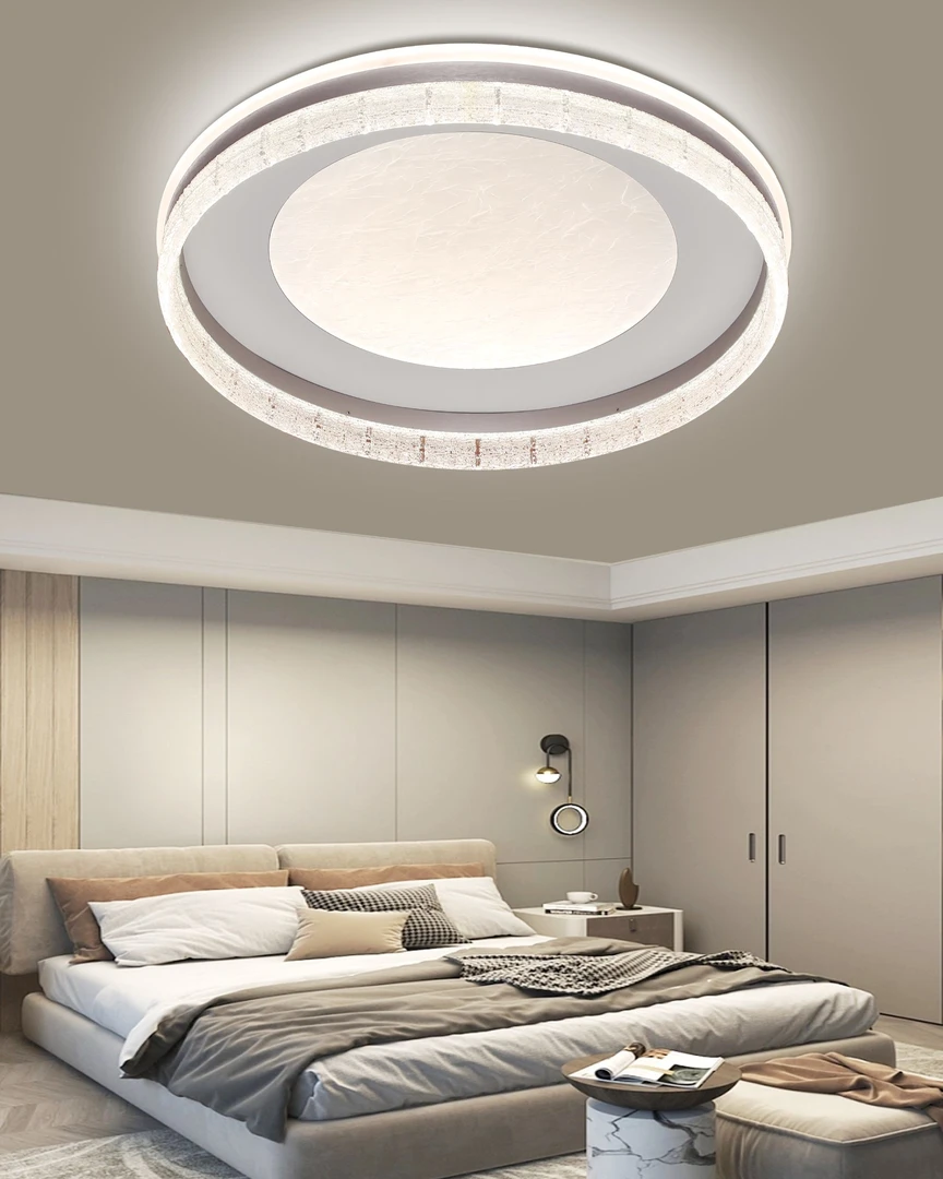 【邻居品味】新款吸顶灯年轻人主卧房间大气书房圆形家用卧室灯