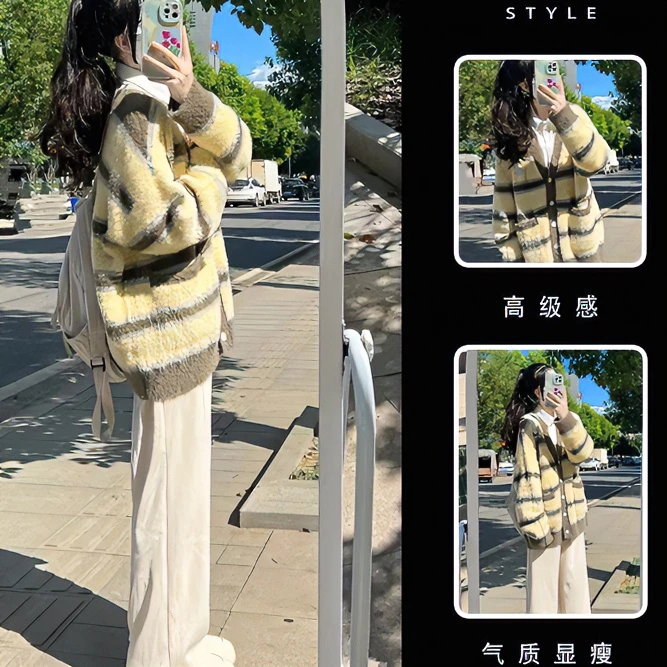 早初秋季2023新款茶系穿搭一整套盐系高级感小香风毛衣两件套装女