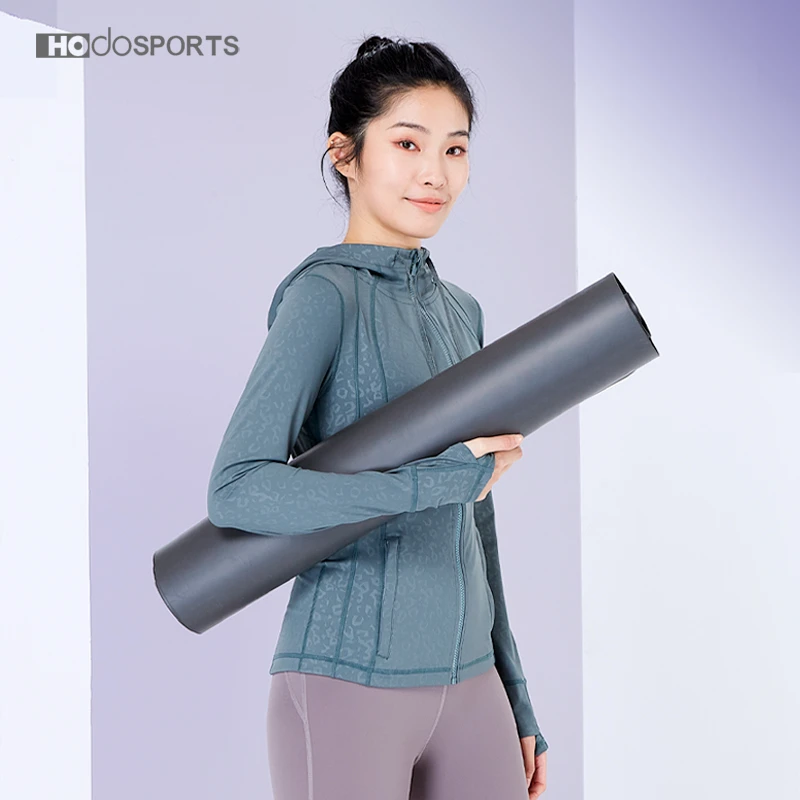 hodosports 瑜伽垫纯色加长加厚初学者家健身防滑pu天然橡胶地垫
