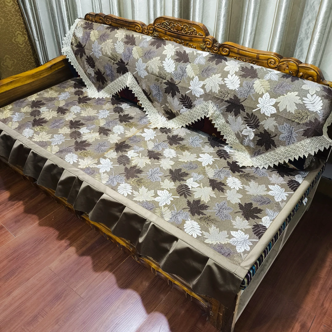 枫叶情 藏式床坐垫靠背巾藏式沙发垫 防滑可水洗拉萨发货西藏包邮