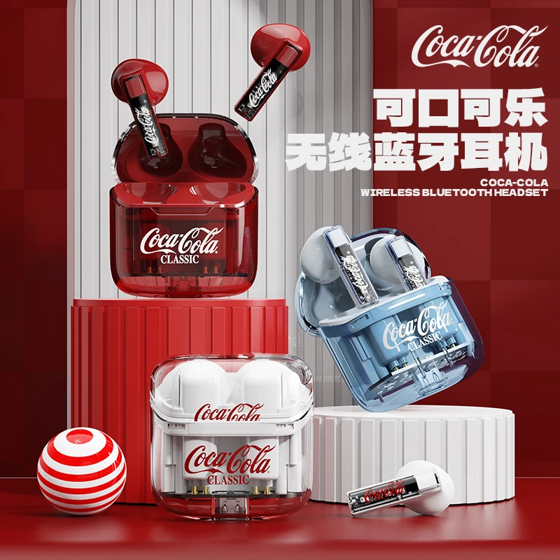 小亚X可口可乐联名T01 2024新款 半透明机舱 真无线降噪蓝牙耳机