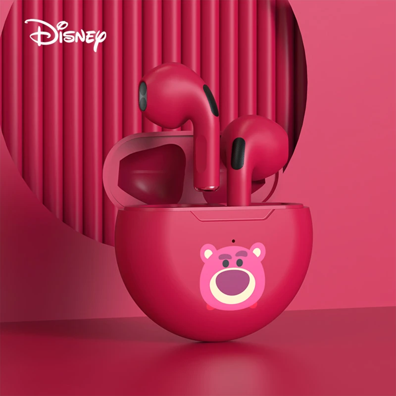 Disney/迪士尼正版新款迷你草莓熊可爱真无线蓝牙耳机 手机通用型
