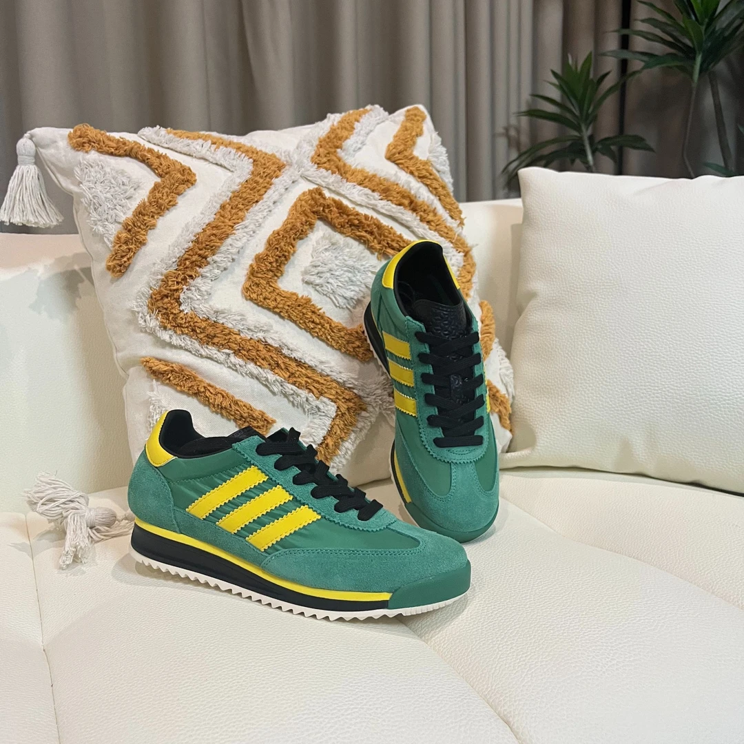 【周周】''美式复古'头层丝光牛反绒撞色德训鞋美拉德板鞋休闲女鞋