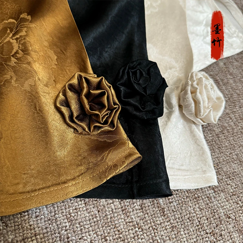 【怡仙】新中式中国风国潮返潮复古气质设计师版百搭女装上衣轻奢