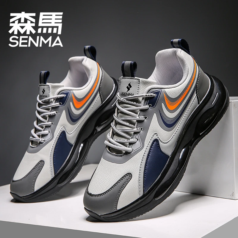Senma/森马男鞋2023新款秋季透气休闲鞋男士潮流百搭运动跑步鞋男