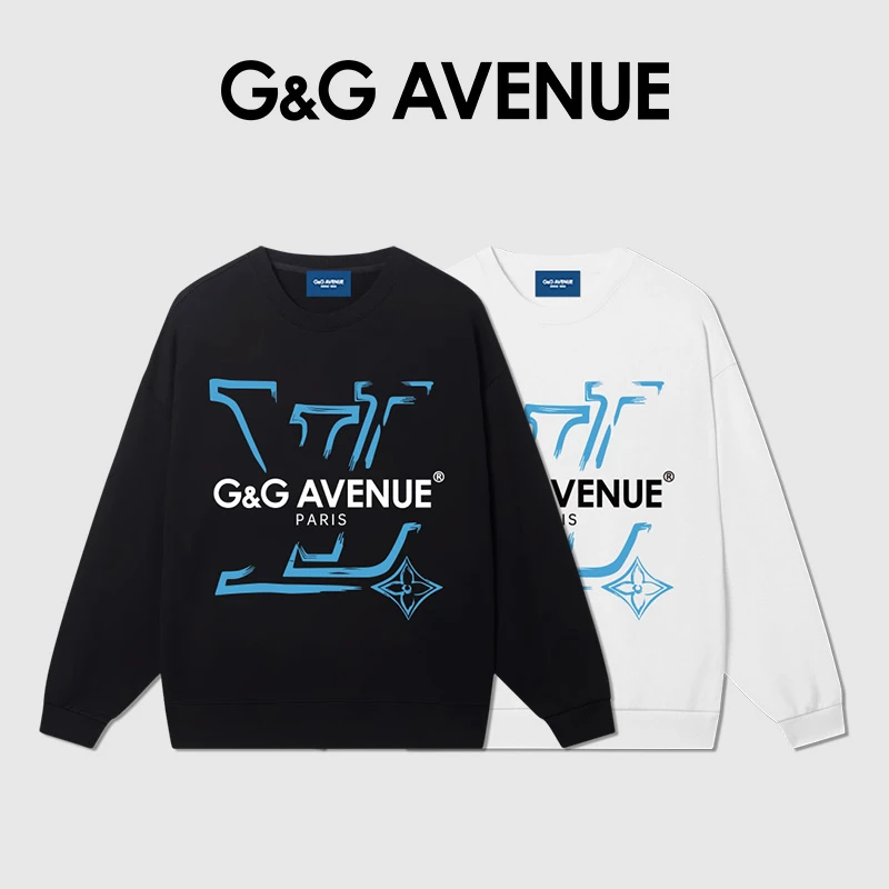 法国G&G AVENUE轻奢潮牌卫衣春秋休闲圆领卫衣男女同款-GW2423047
