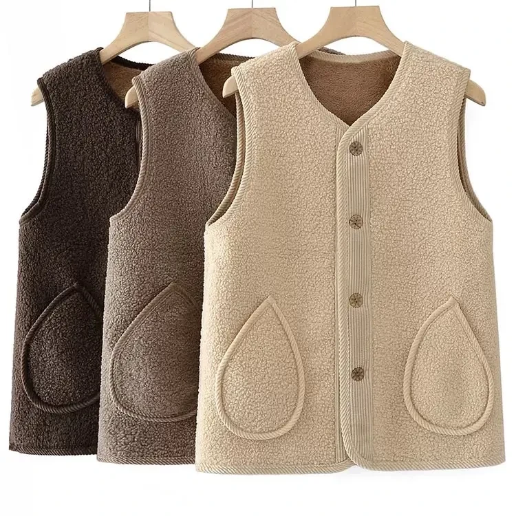 【遂宁恒宣】C47293女士时尚舒适马甲秋冬加厚加绒