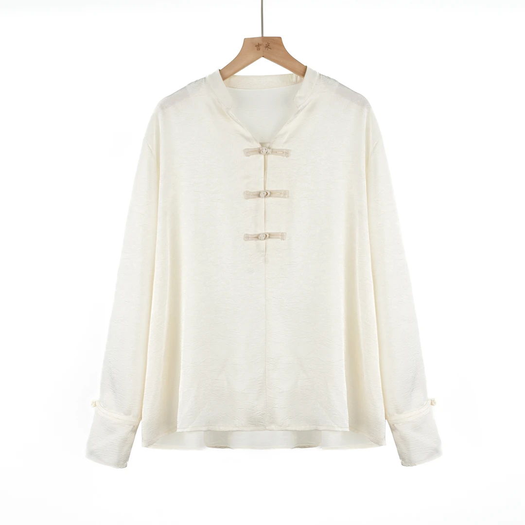 吉米原创-纯色新国风春夏时尚衬衫621597