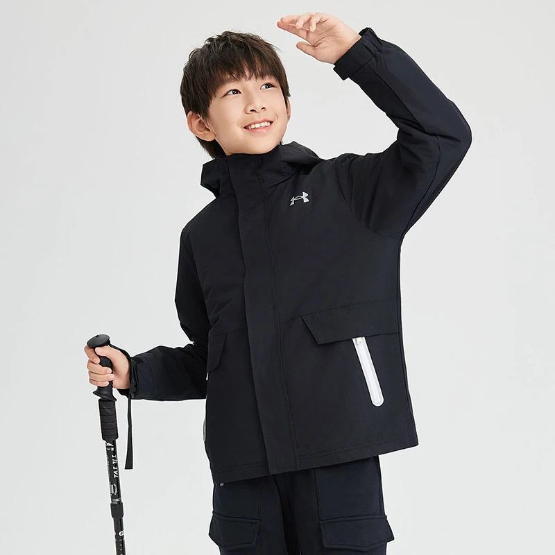 【一衣三穿】安德玛童装男女童秋冬户外加绒外套两件套244122340