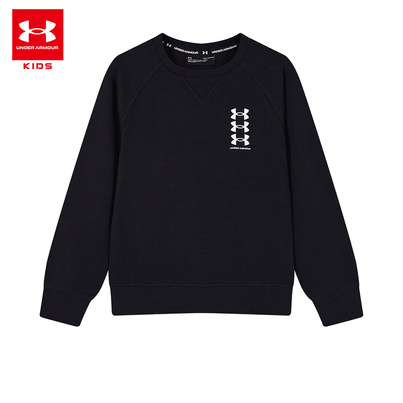 童装男女春秋运动长袖宽松透气清爽舒适加绒圆领卫衣223110380