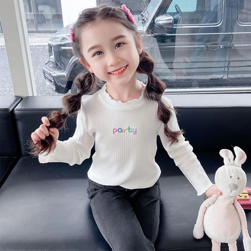 女童打底衫春秋2025新款儿童甜美洋气女宝宝秋季长袖宝宝小童上衣