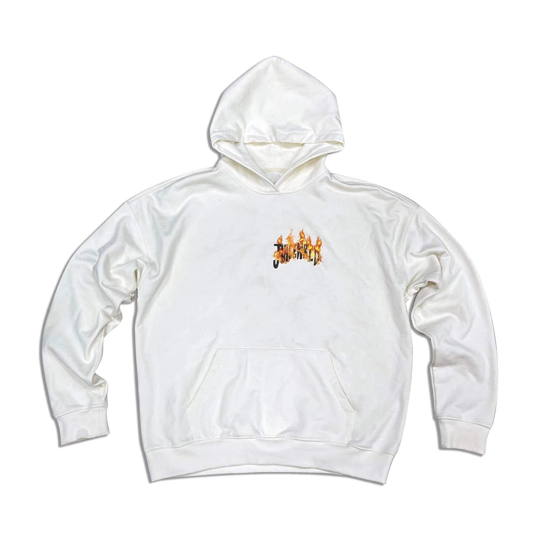 Juice WRLD LOGO HOODIE 火焰LOGO破碎印花休闲卫衣