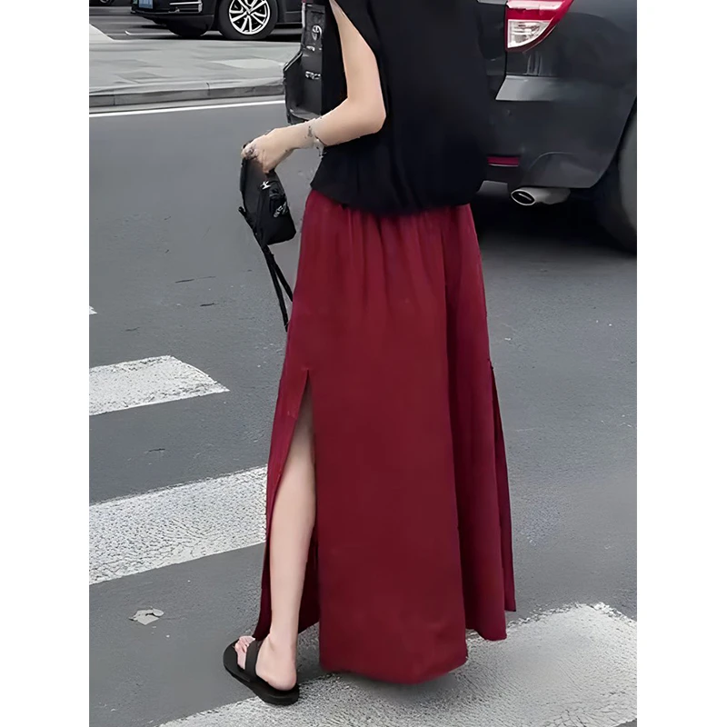 法式气质半身裙女2024年秋季穿搭高冷御姐洋气高腰宽松显瘦a字裙