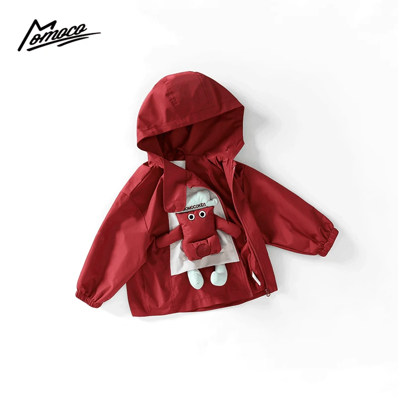 MOMOCO2024款男童时尚玩偶洋气可爱公仔外套75330107013