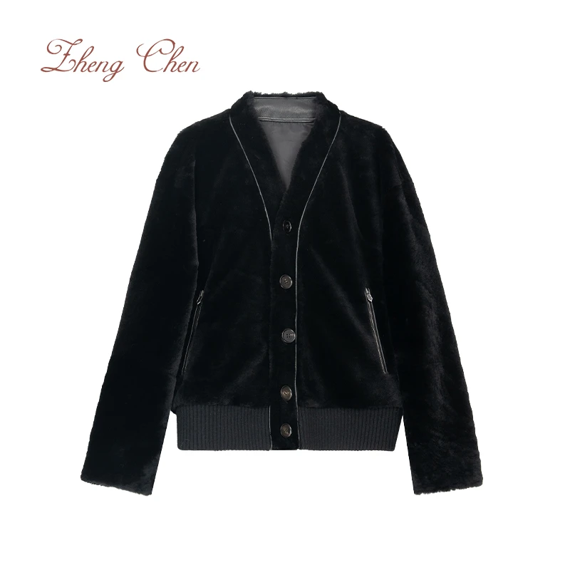 爱马人士进口美利奴皮毛一体夹克 GY69138