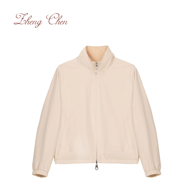 （高端黑标）bomber精纺羊绒双面穿夹克6805-1