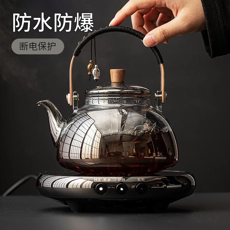 煮茶器玻璃品茗烧水壶蒸煮茶壶自动白茶家用茶具小型养生煮茶炉