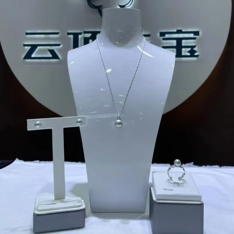 【王总专属】设计款淡水铂金灰珍珠吊坠赠戒指赠耳钉【多样性发货】