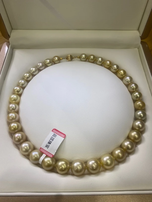 【福利专属】王炸海水金珍珠全珠链时尚金色天使中古百搭美丽珠珠美