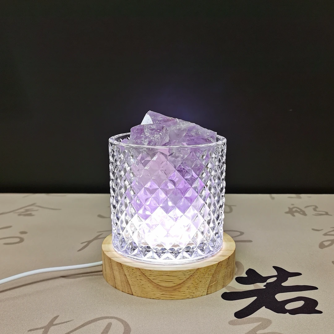 天然扩香石水晶原石创意橙盐摆件