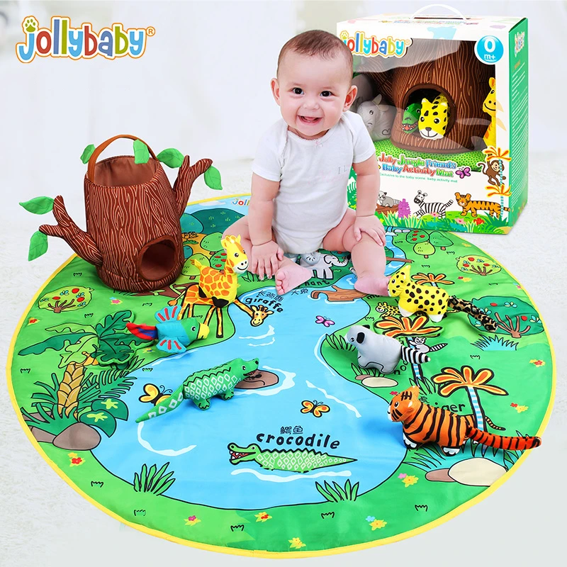 【达人】jollybaby婴幼儿游戏毯宝宝早教益智玩具0-1岁新生儿礼物