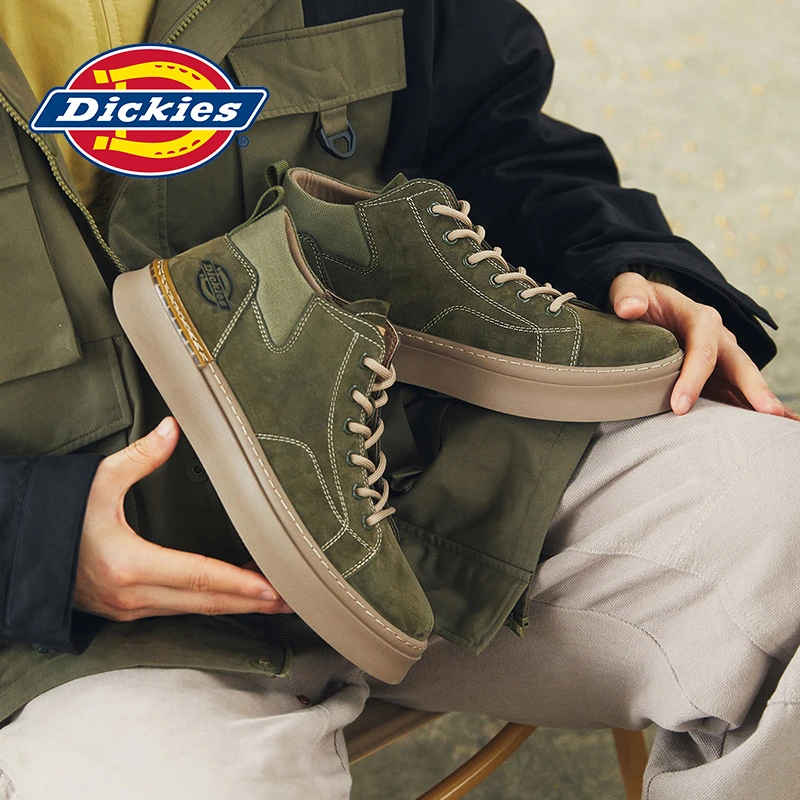 Dickies板鞋男2025冬季新款男鞋中帮复古马丁鞋子男士时尚休闲鞋