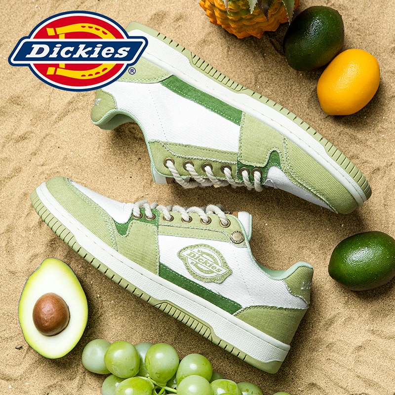 Dickies牛油果色耐磨板鞋2023秋季新款小清新情侣款时尚小众潮鞋
