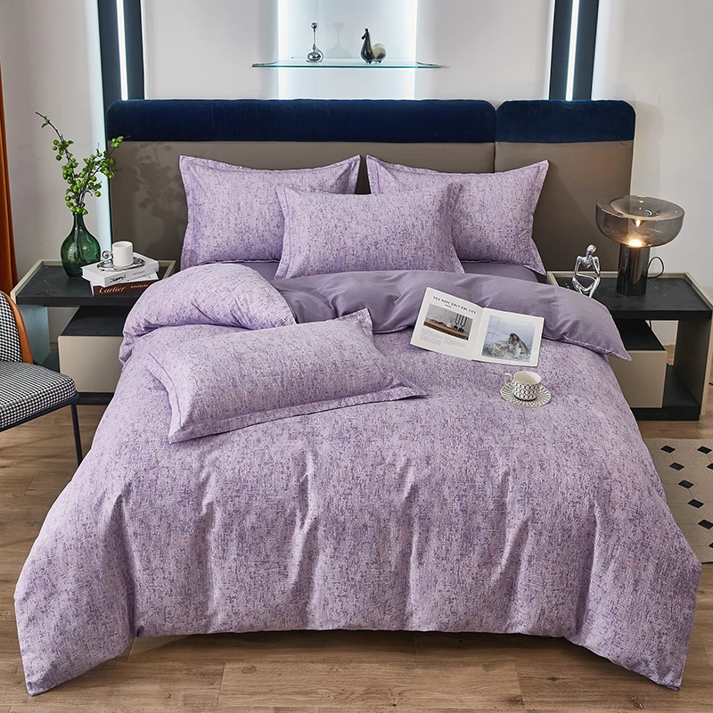 四季新款纯棉100棉四件套加厚斜纹床单被套双人高档全棉四件套