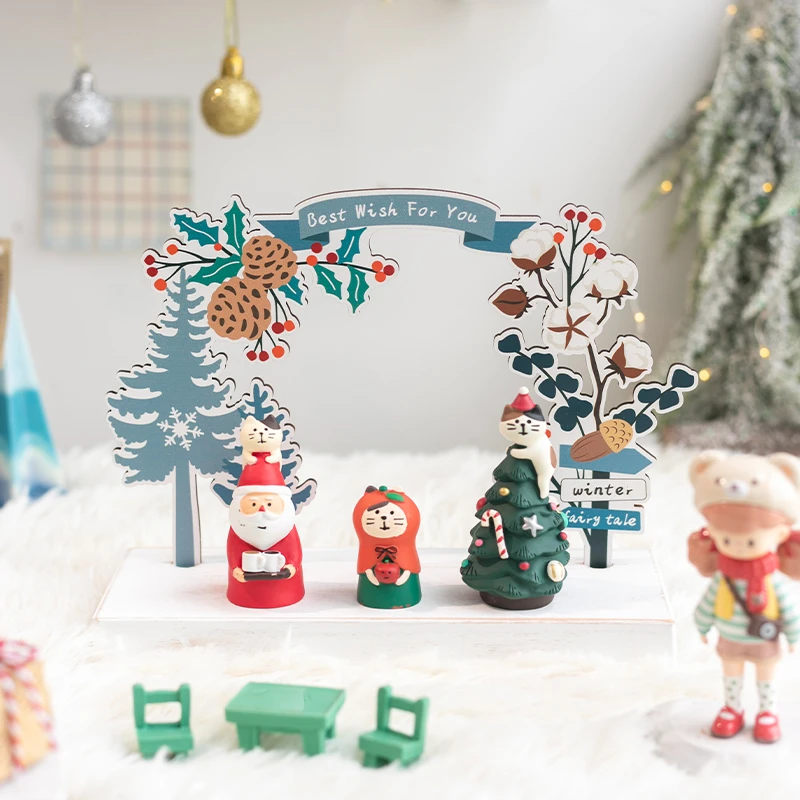 阿楹 美式治愈男女孩卧室摆件轻奢高档床头书柜工位圣诞家居饰品