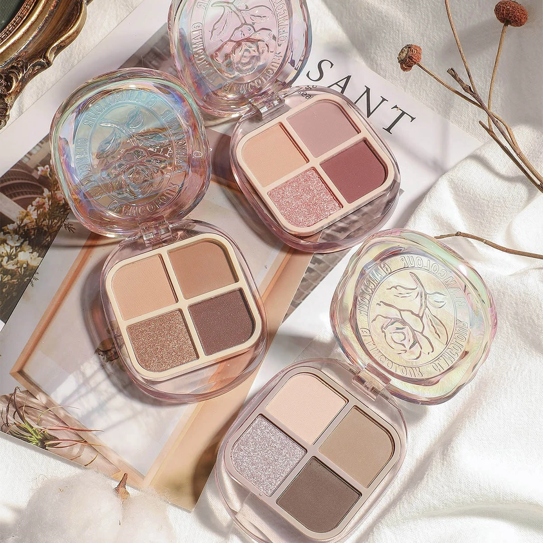 魔法色彩眼影盘爆款大地色干枯玫瑰学生党新手素颜淡妆火漆眼影盘