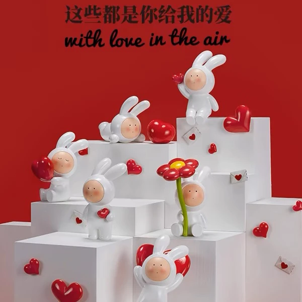 【拆盒】安东尼不二兔艺术家系列树脂盲盒可爱治愈系兔子情人节礼物