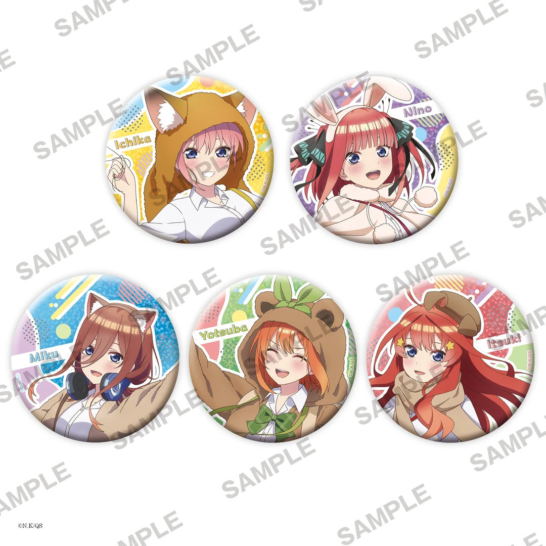 五等分的花嫁 主题公园私服 闪亮吧唧徽章 盲抽周边现货（代拆）