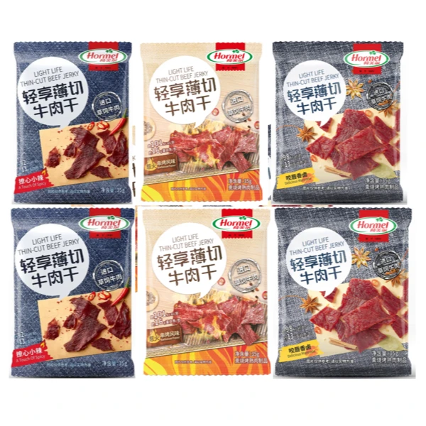 【最早10月24日到期】荷美尔牛肉干片轻享薄切 混合口味35g/包*6