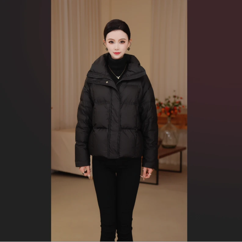 朗曼笛朗曼笛新款羽绒服7351718短款时尚休闲女士薄保暖冬季