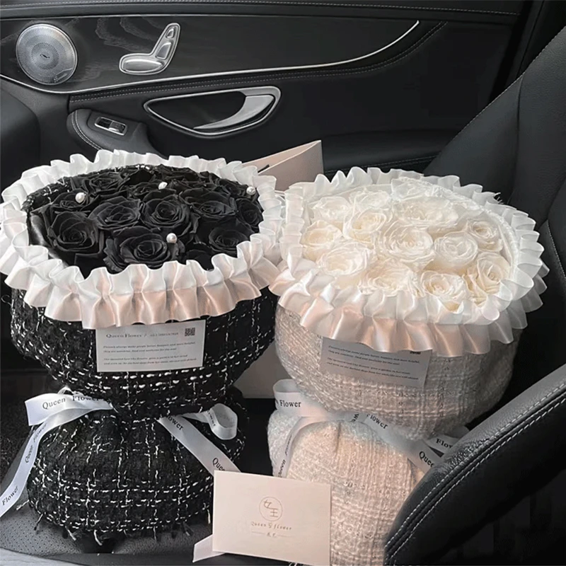 【绿萝】花束裙带波浪丝带荷花边包装缎带