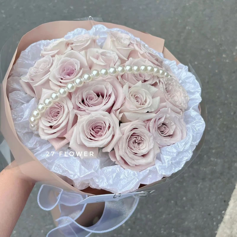 【绿萝】珍珠链 鲜花配饰 装饰珍珠串配饰鲜花包装资材