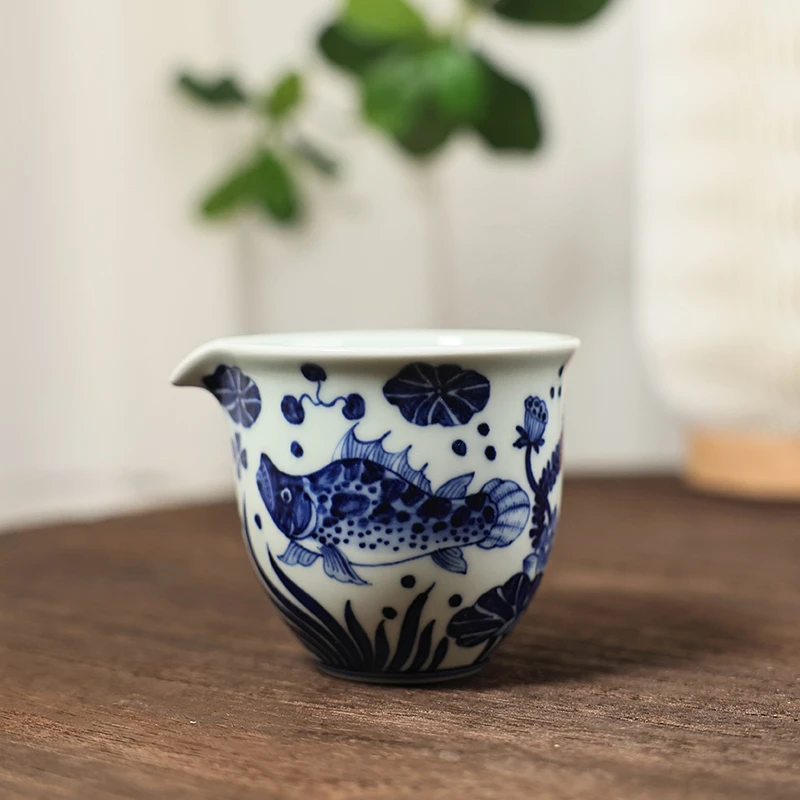 【墨舍柴窑】预售15天鱼藻公道杯（moshe660）