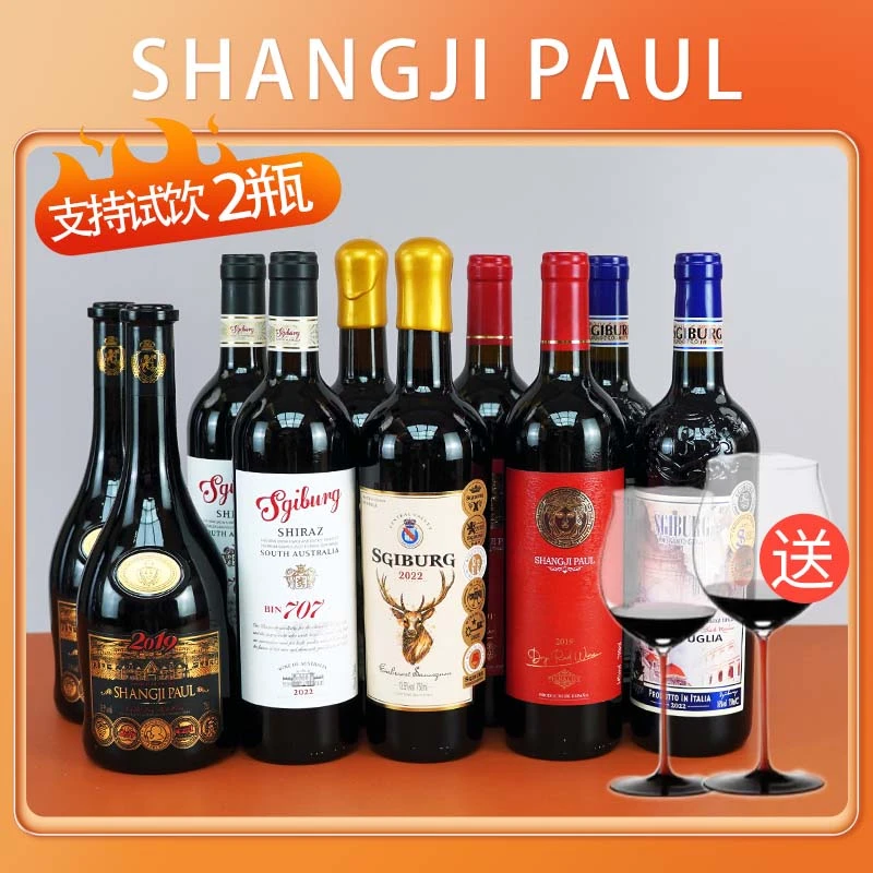 （两支高脚杯）环球甄选10支组合750ml*10