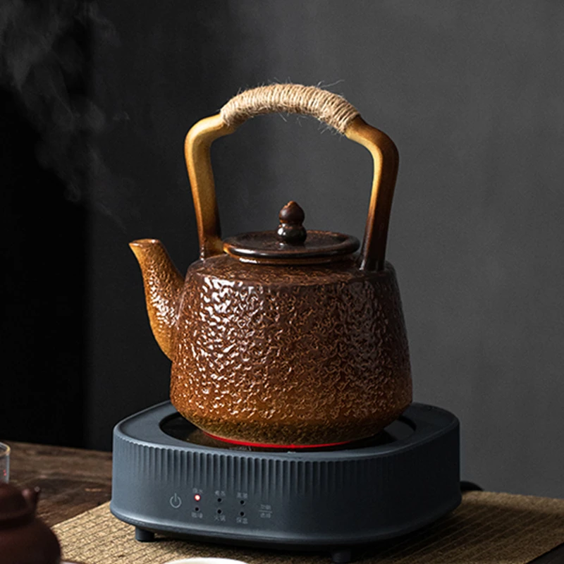 芸仟影围炉煮茶茶壶家用室内烤茶电陶炉煮茶炉大容量户外炭炉套装