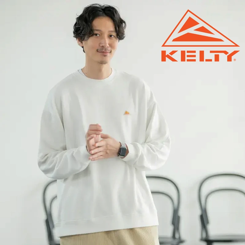 KE宽松休闲重磅圆领卫衣男女山系户外复古运动套头衫