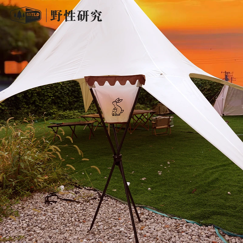 野性户外露营野营精致灯架帐篷营地氛围灯杆可折叠收纳支架灯便携