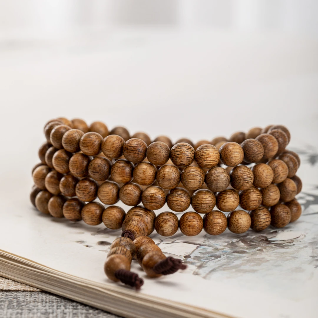 【文总沉香】富国岛黄油6mm沉香念珠 沉香手串 文玩手串