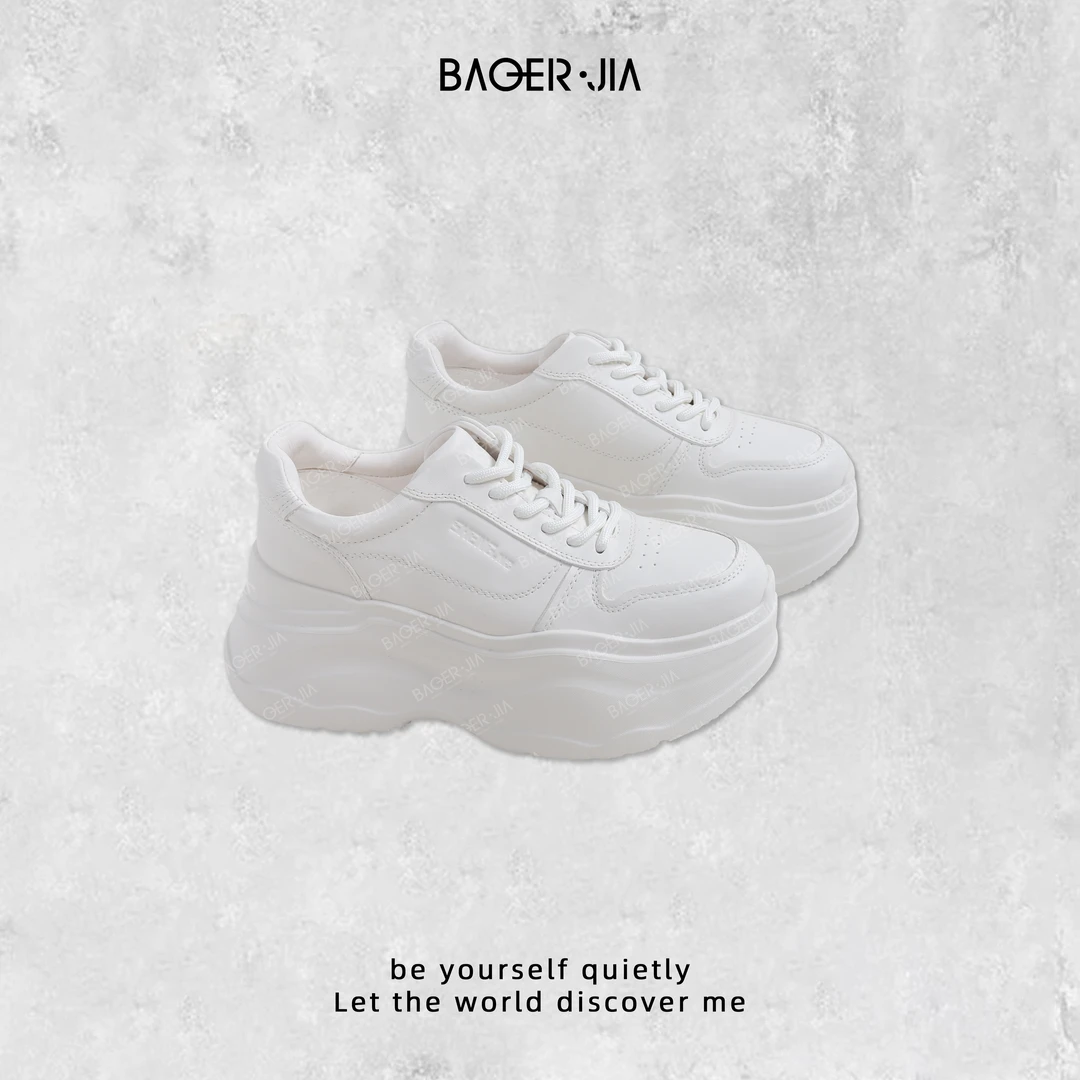 0-【小个子专属】宝儿家含幂BM16824307早秋新款穿搭百搭休闲板鞋