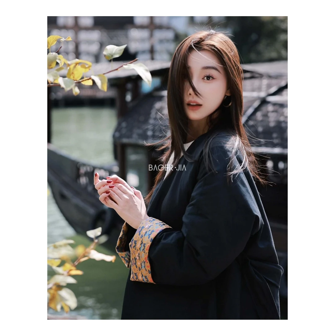 88-【祥云长袍】宝儿家含幂BH10124410冬季国风复古雅韵风衣羽绒服